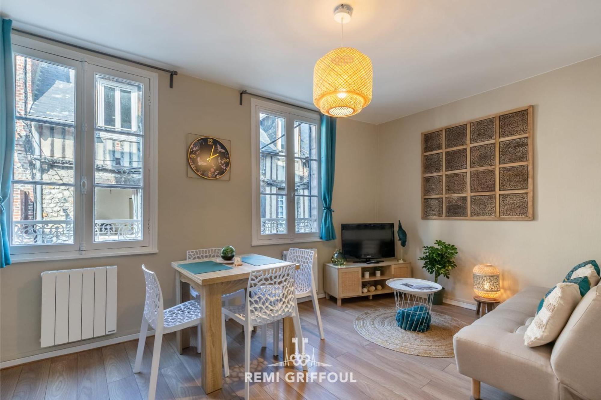Emeraude Cozy Nest 3 Heart Of Historic District 2 Guests 翁弗勒尔 外观 照片