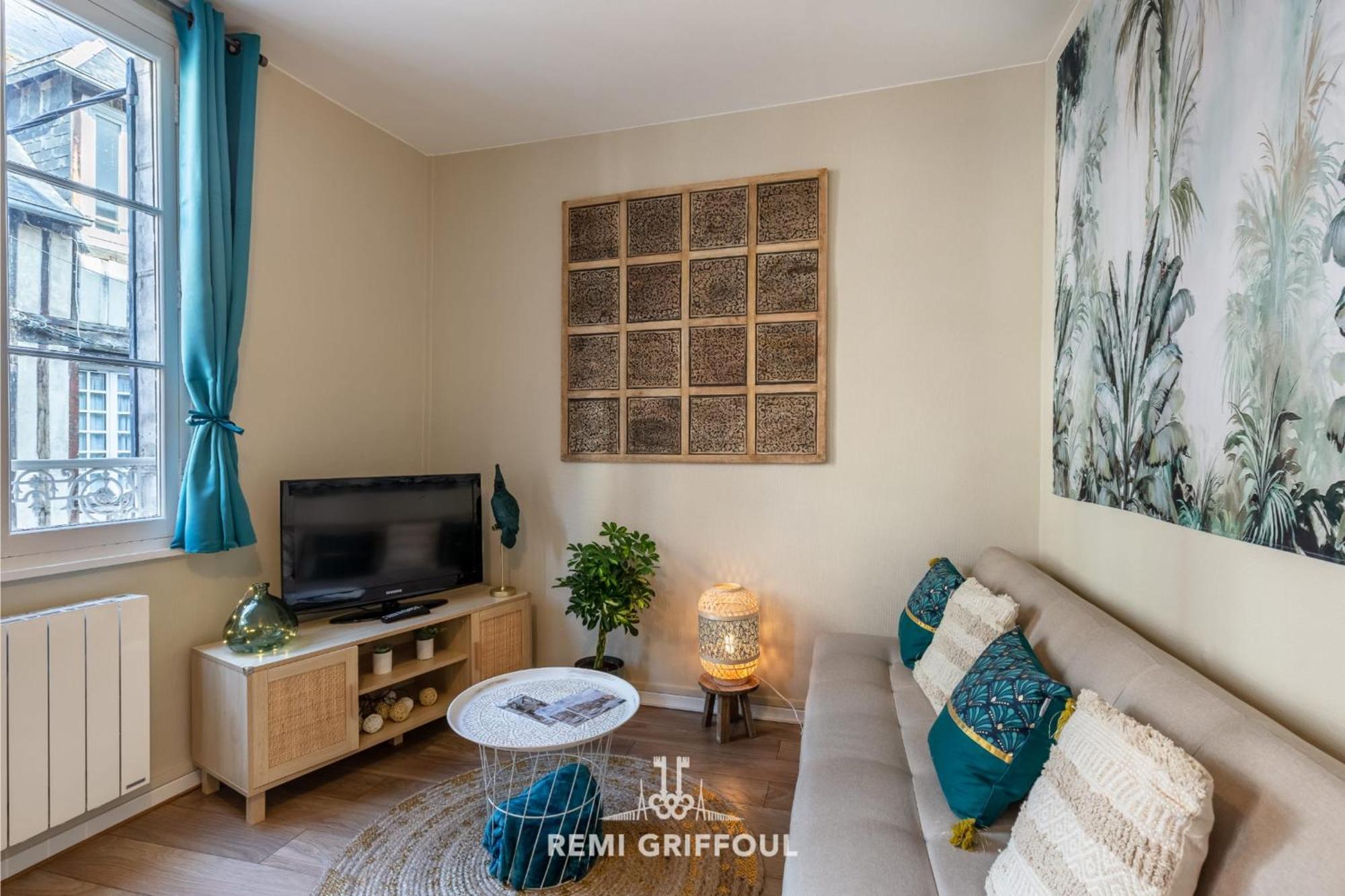 Emeraude Cozy Nest 3 Heart Of Historic District 2 Guests 翁弗勒尔 外观 照片